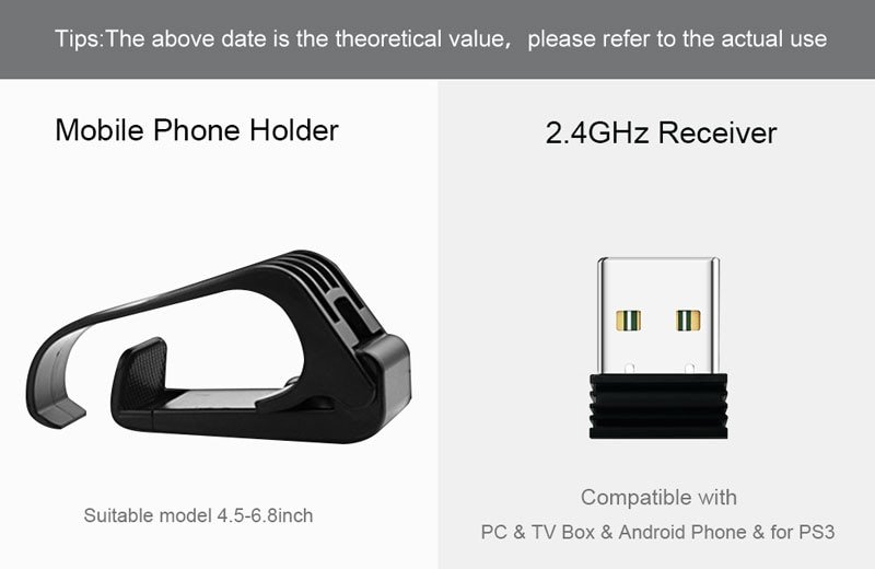 Wireless Gamepad for Android Phone / PC / PS3 / TV Box