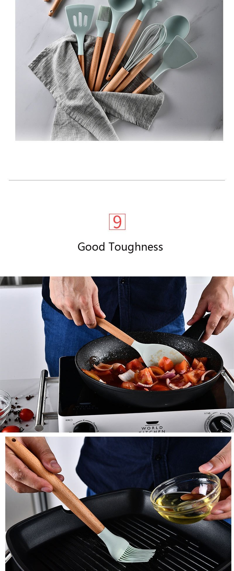 Silicone Cooking Utensils Set