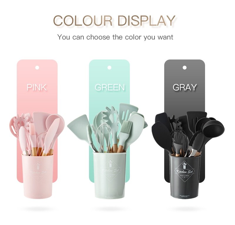 Silicone Cooking Utensils Set