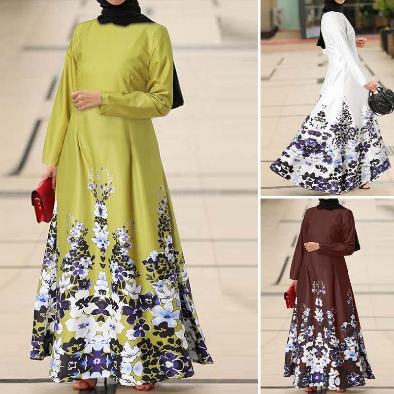 Women's Mislim Floral Abaya