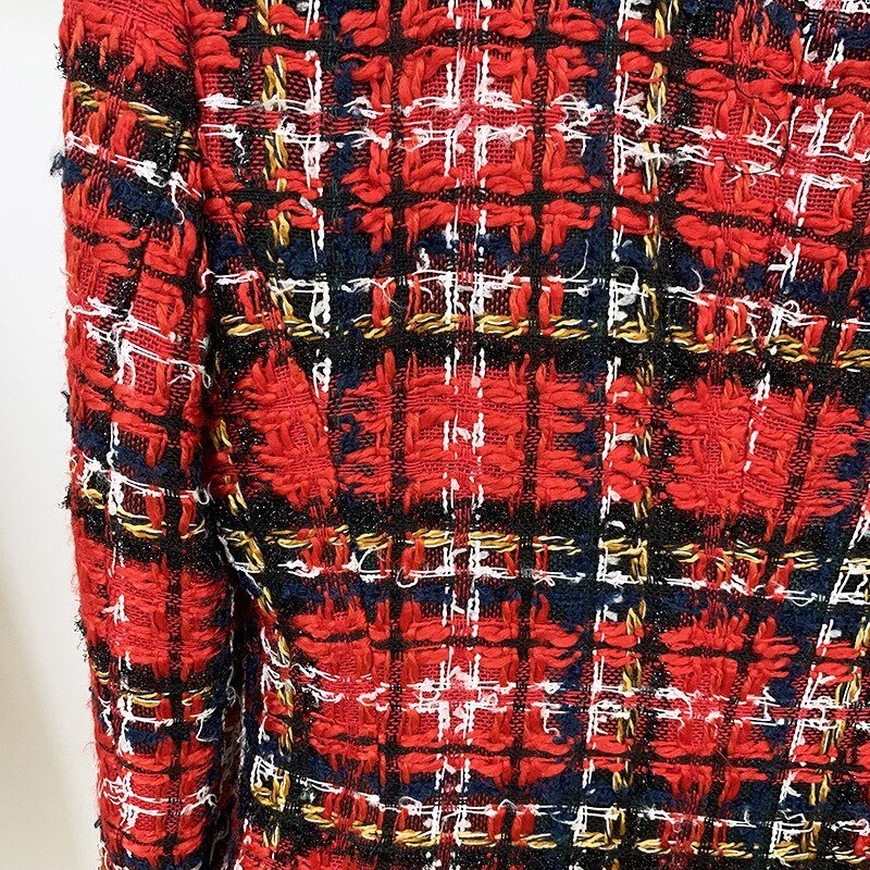 Women's Plaid Shorts Suit