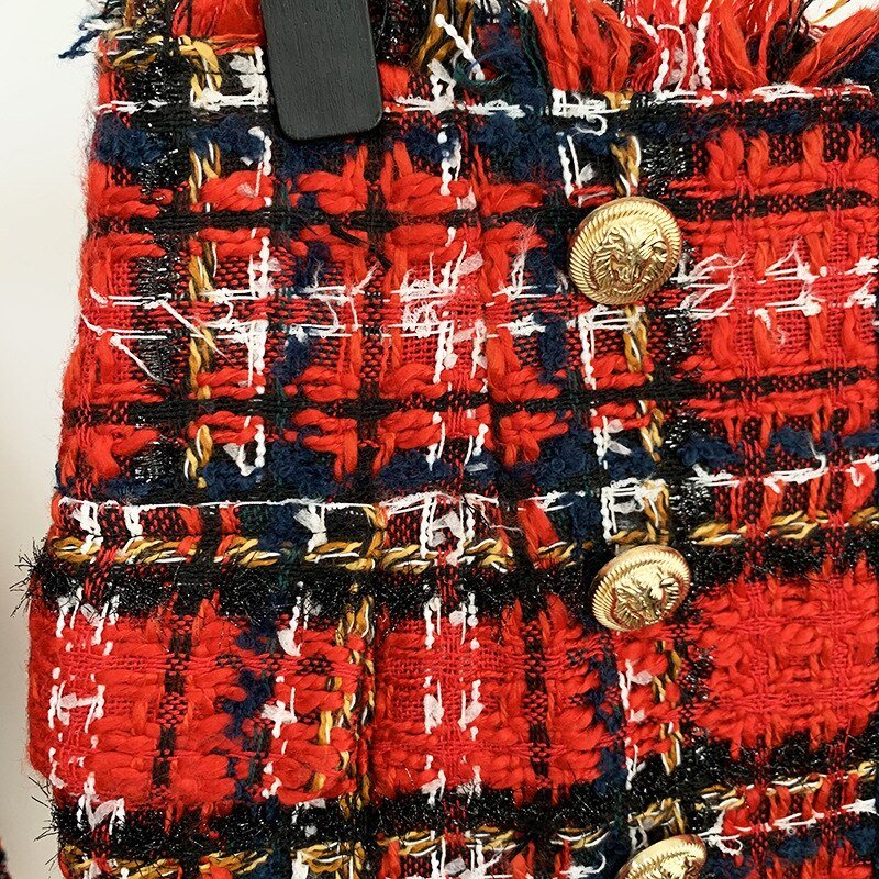 Women's Plaid Shorts Suit