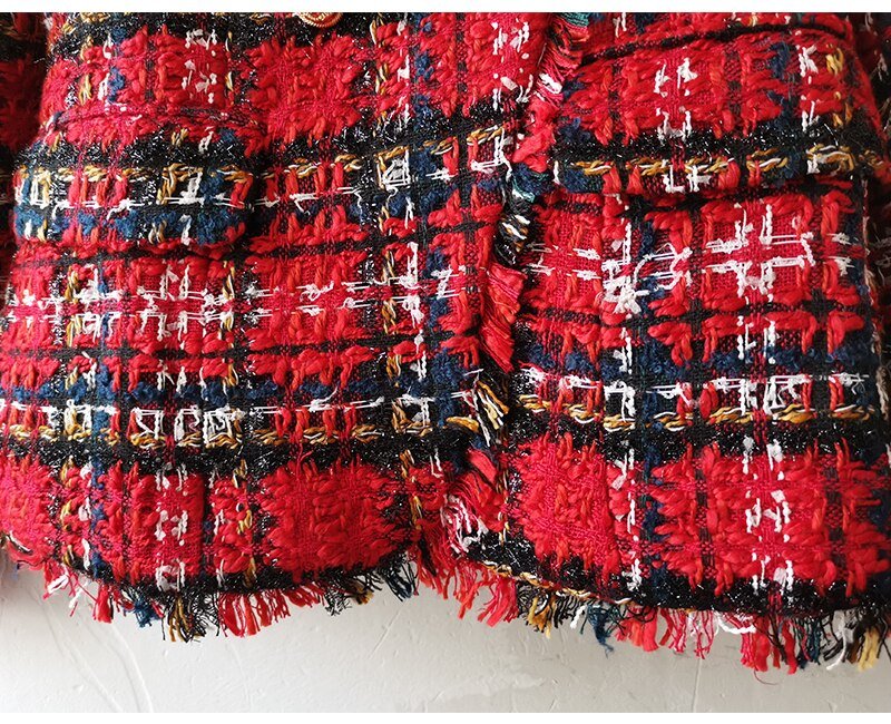 Women's Plaid Shorts Suit