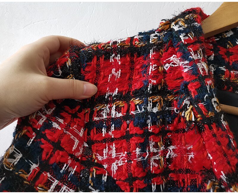 Women's Plaid Shorts Suit