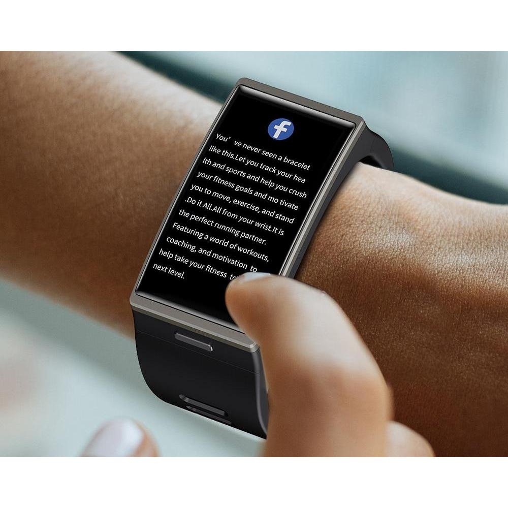 Men's Fitness Smart Watch with Rectangular Display