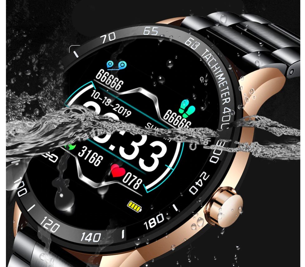 Men's Stainless Steel Smart Watch