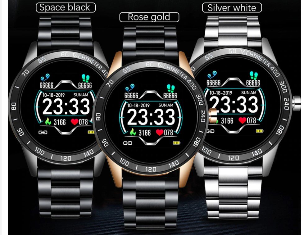 Men's Stainless Steel Smart Watch