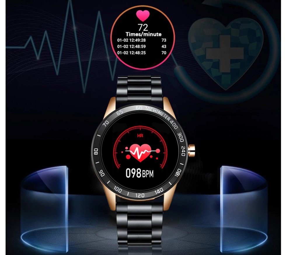 Men's Stainless Steel Smart Watch