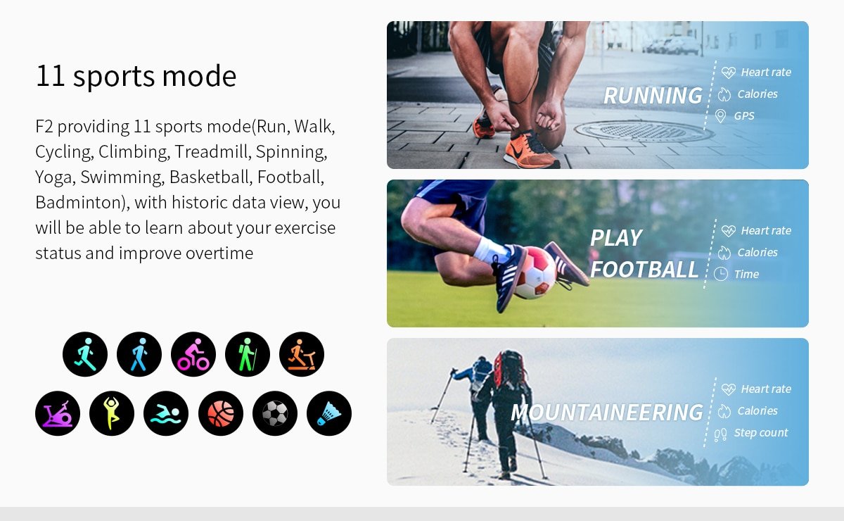 IP68 Smart Watch with Heart Rate Monitor