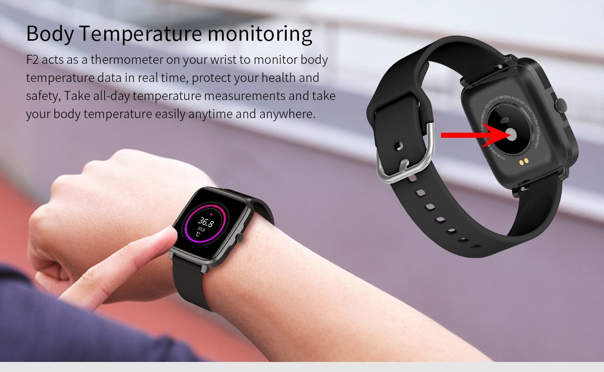IP68 Smart Watch with Heart Rate Monitor