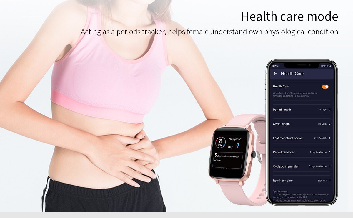 IP68 Smart Watch with Heart Rate Monitor