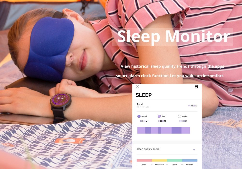 Men's Round IP68 Waterproof Fitness Smart Watch