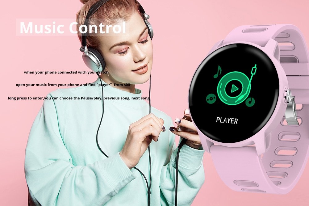 Men's Round IP68 Waterproof Fitness Smart Watch