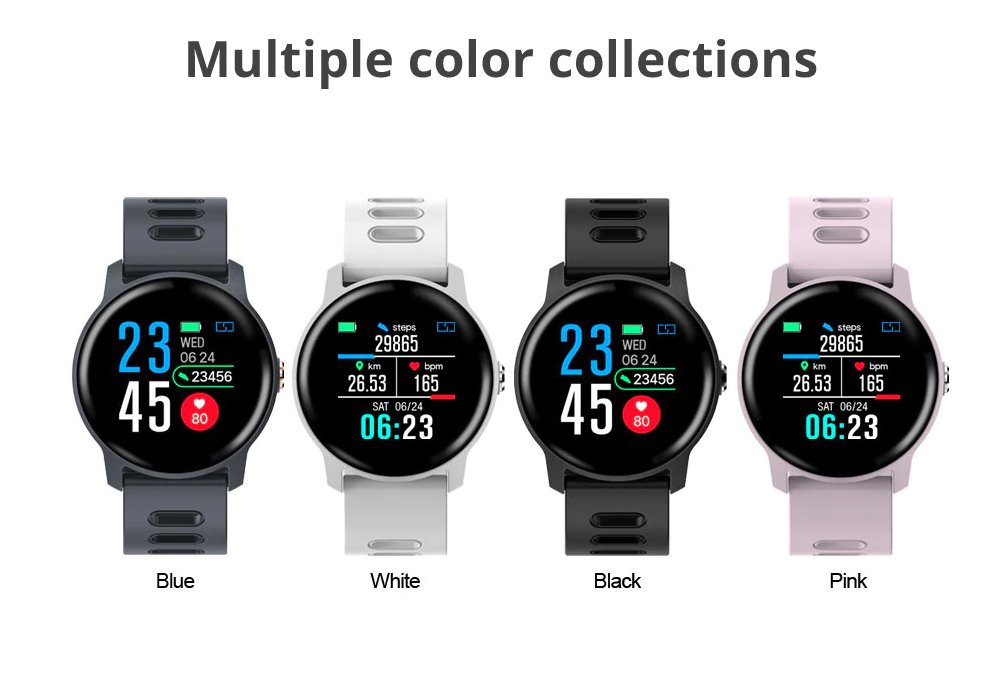 Men's Round IP68 Waterproof Fitness Smart Watch