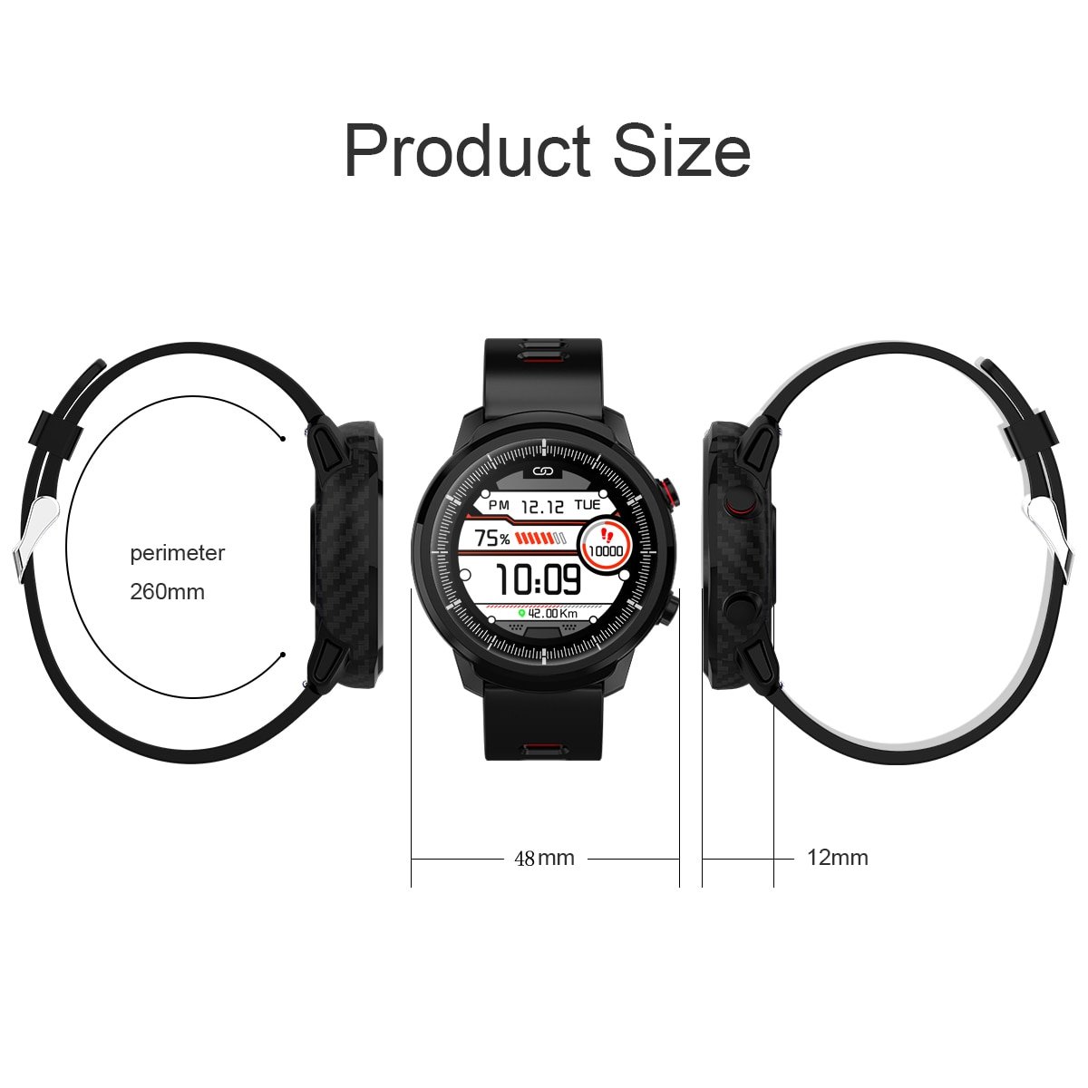 Sports Round Waterproof Smart Watch