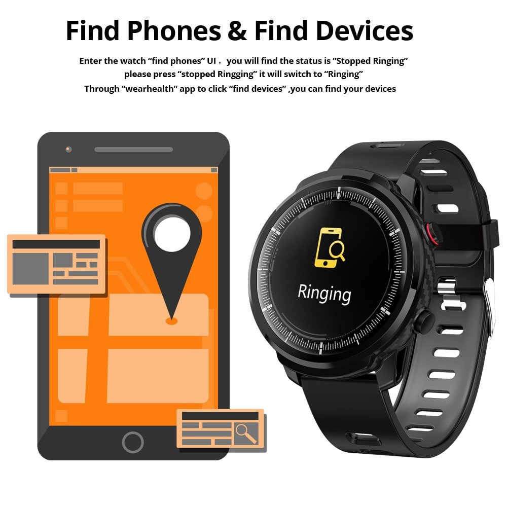 Sports Round Waterproof Smart Watch