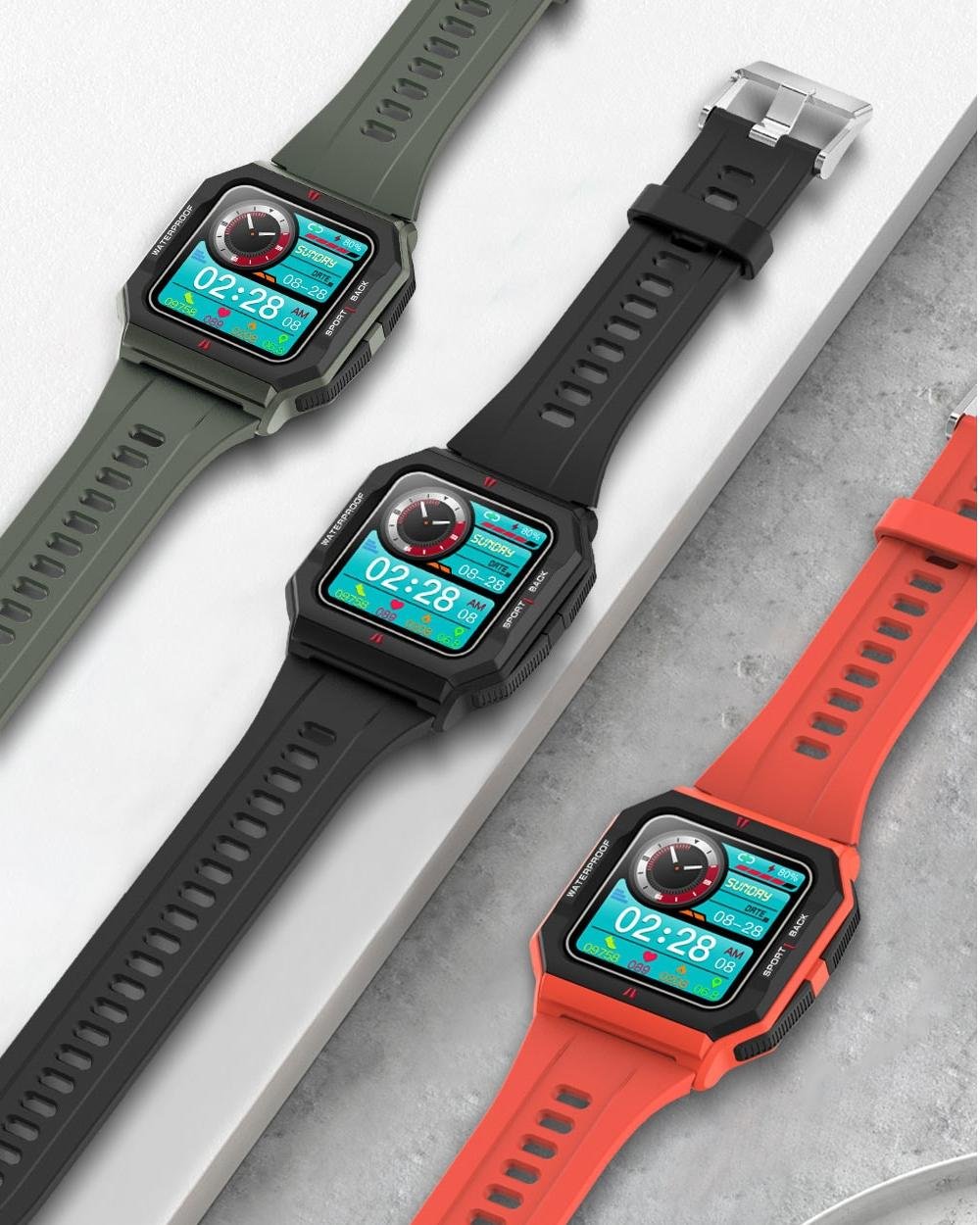 Men's Square Sports Style Smart Watch