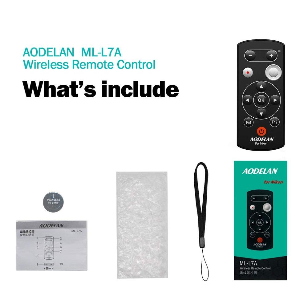 Wireless Camera Remote Control Remote Shutter Release for Nikon