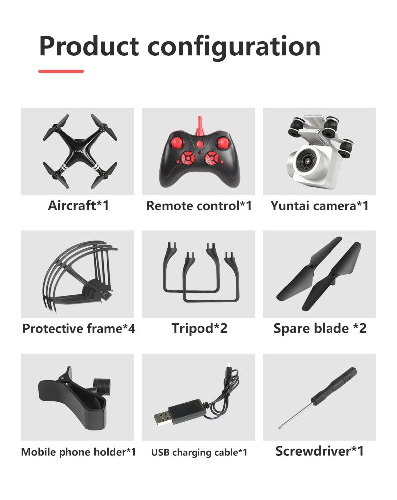 Anti-Shake Drone with Rotating Camera