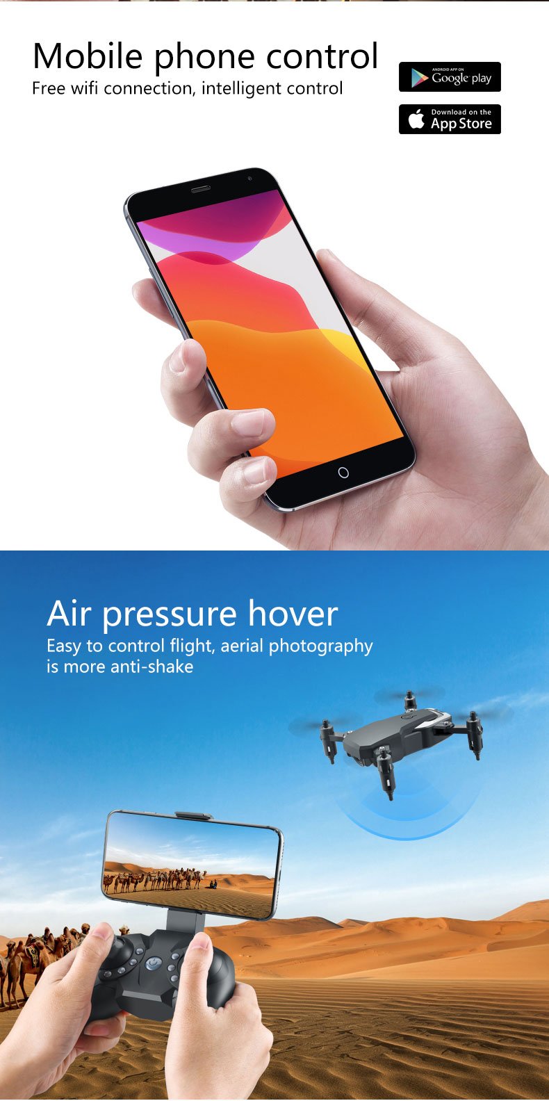 Folding Small Drone with HD Camera