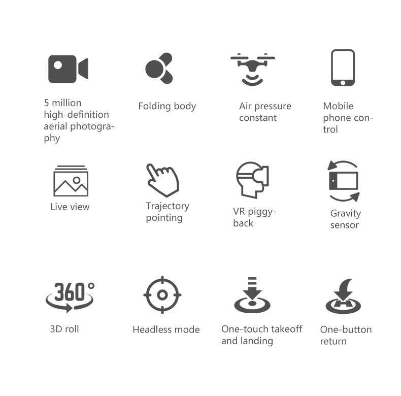 Folding Small Drone with HD Camera