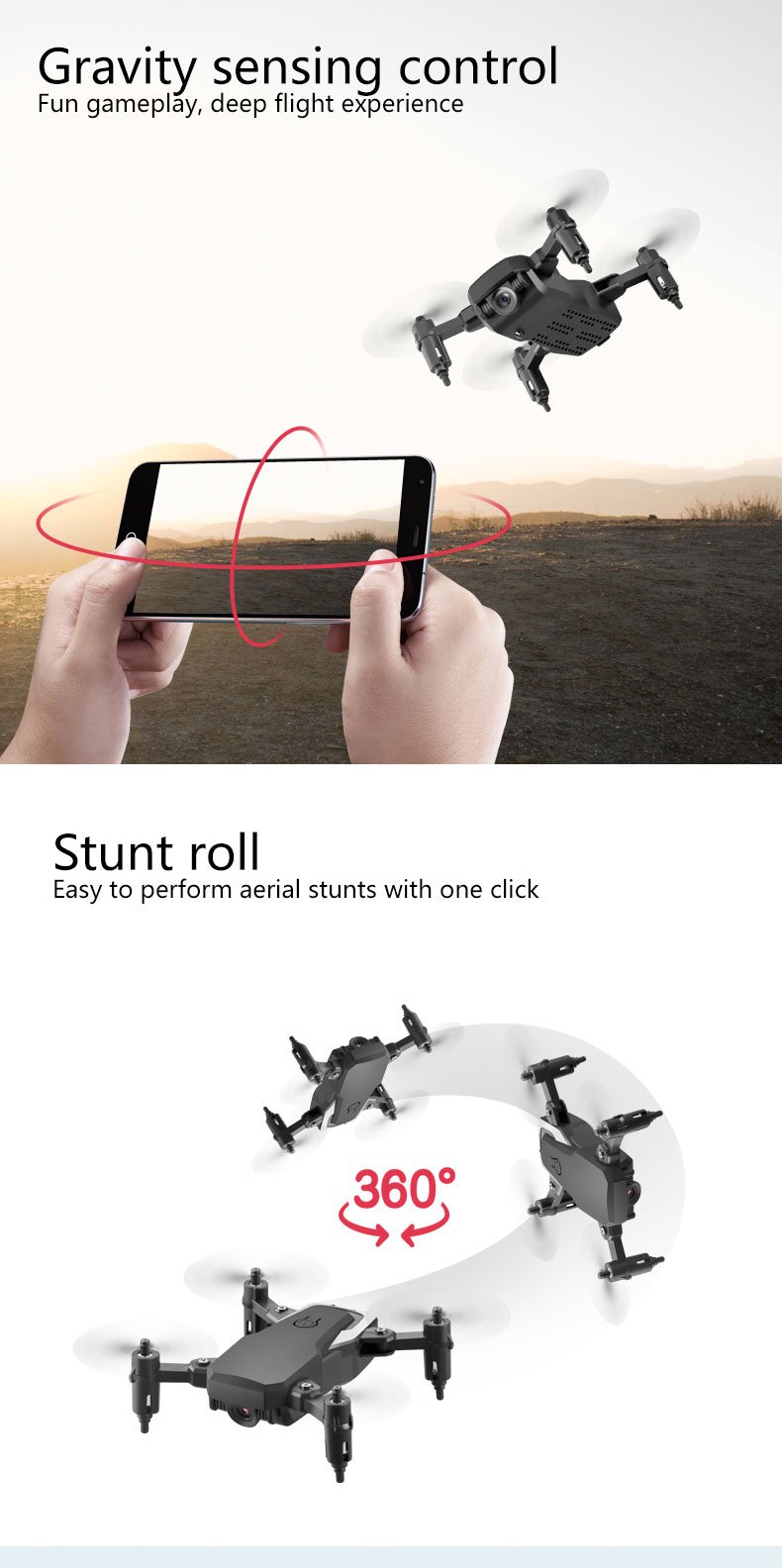 Folding Small Drone with HD Camera