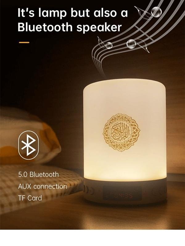 Bluetooth Quran Speaker With LED Lamp