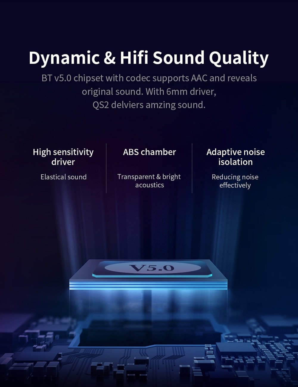 Dual Microphone Bluetooth Earphones with Charging Box