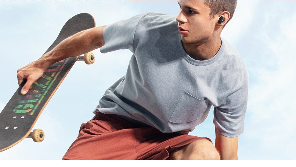 Sweatproof Noise Isolation Wireless Earphones with Bluetooth 5.0