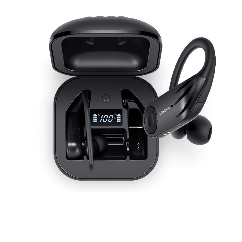 Bluetooth Earphones with LED Display