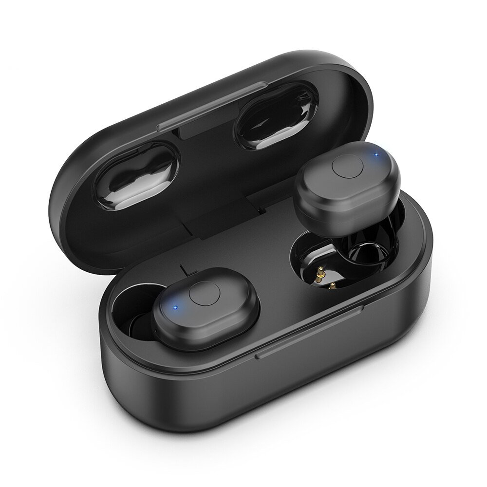 Black Bluetooth Earphones with Dual Mic