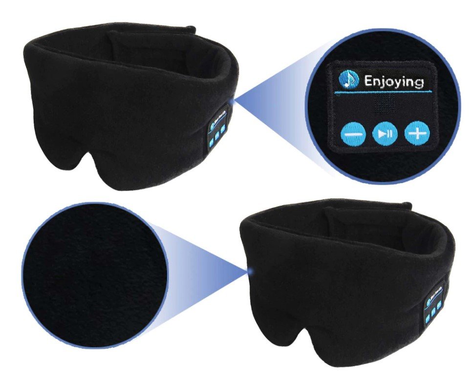 Wireless Bluetooth Sleep Mask with Earphones