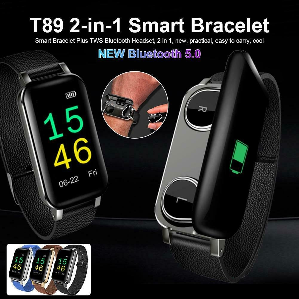 Fitness Bracelet with Bluetooth Earphones