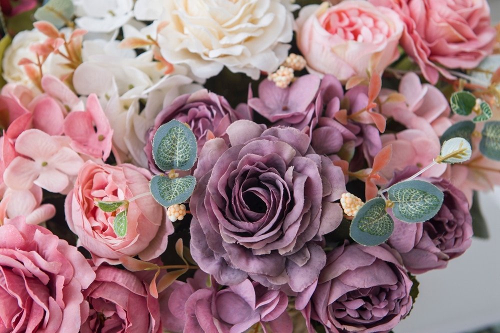 Vintage Artificial Rose Flowers for Home Decor