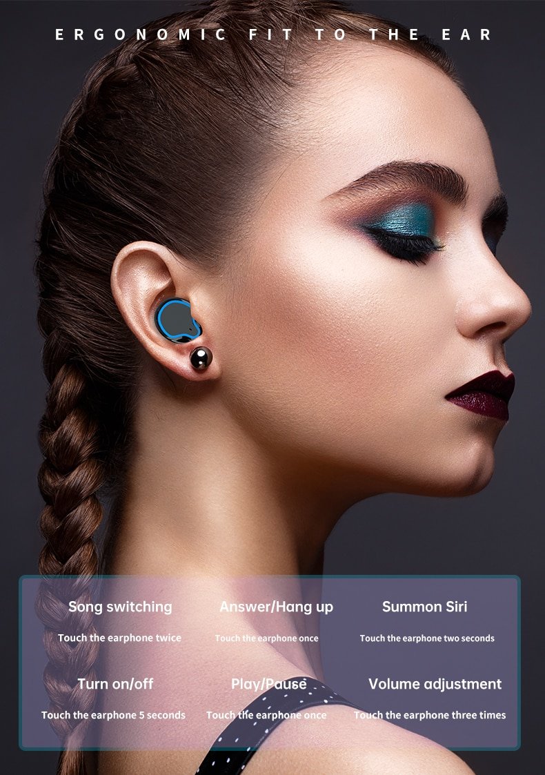 Wireless Headphones Charging Box with Flashlight