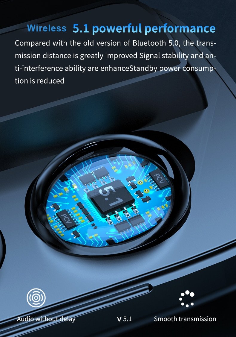 Wireless Headphones Charging Box with Flashlight