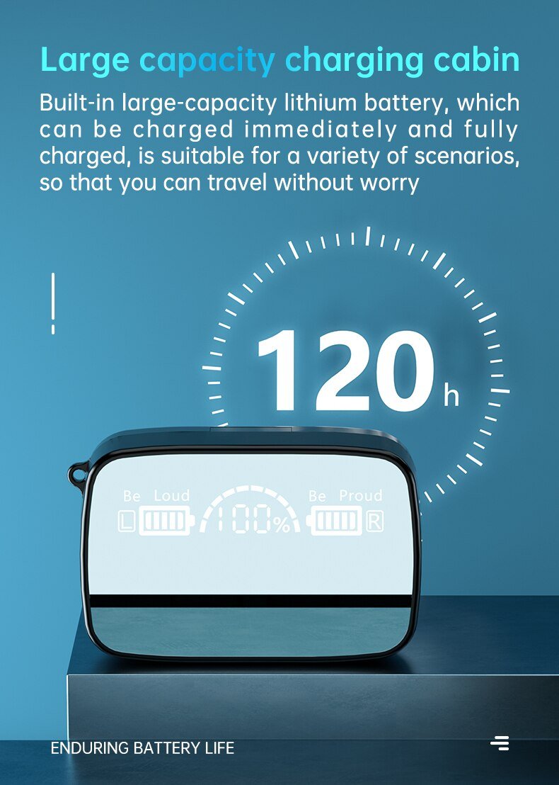 Wireless Headphones Charging Box with Flashlight