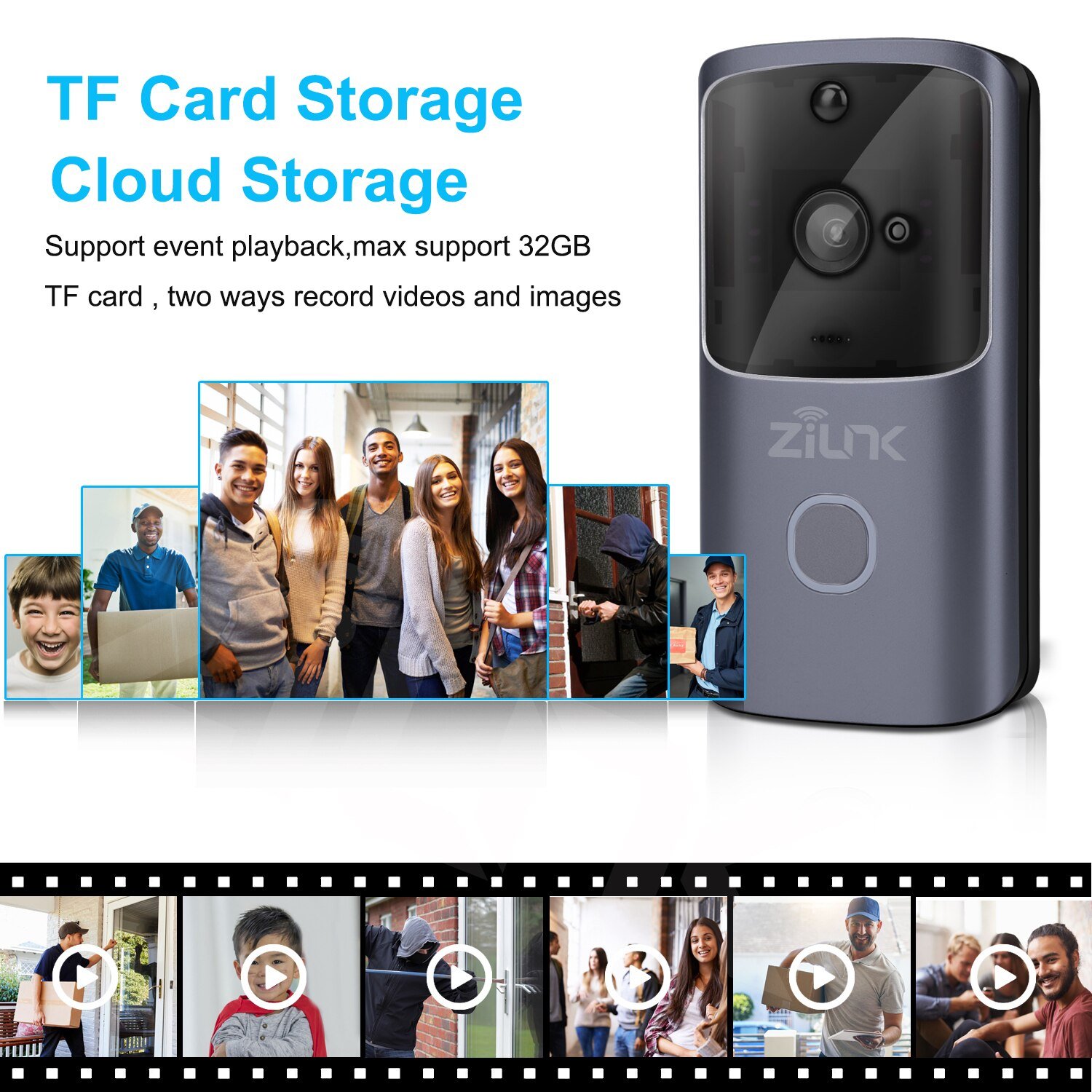 Wireless Smart Home Doorbell Video Intercom