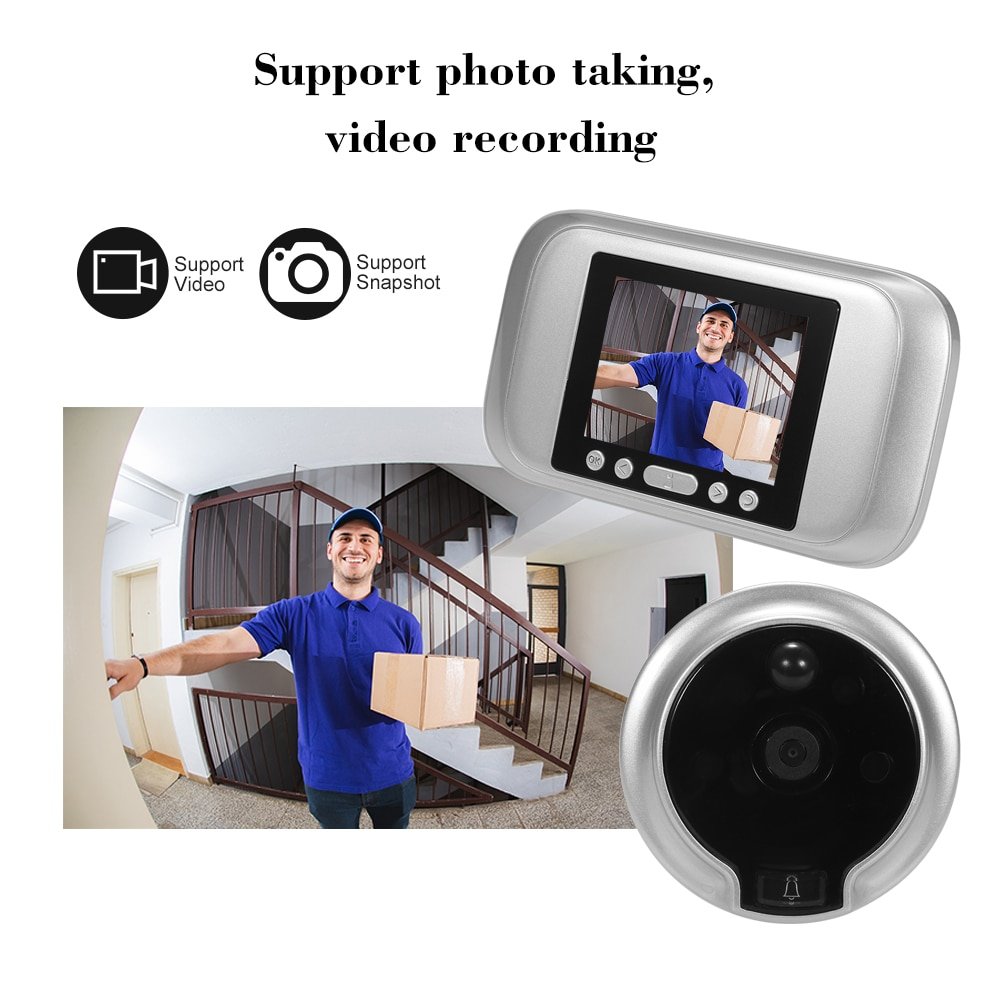 Smart Digital Video Door Viewer for Home Security
