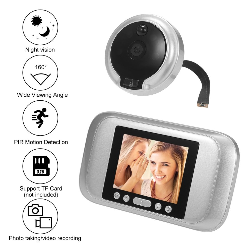 Smart Digital Video Door Viewer for Home Security