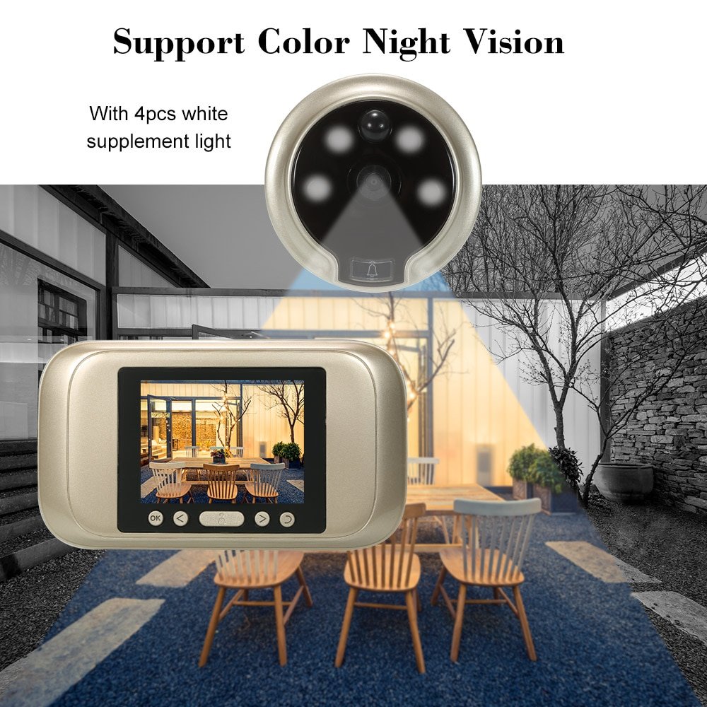 Smart Digital Video Door Viewer for Home Security