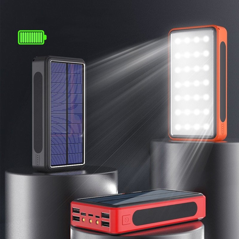 Solar Powerbank with LED Flashlight