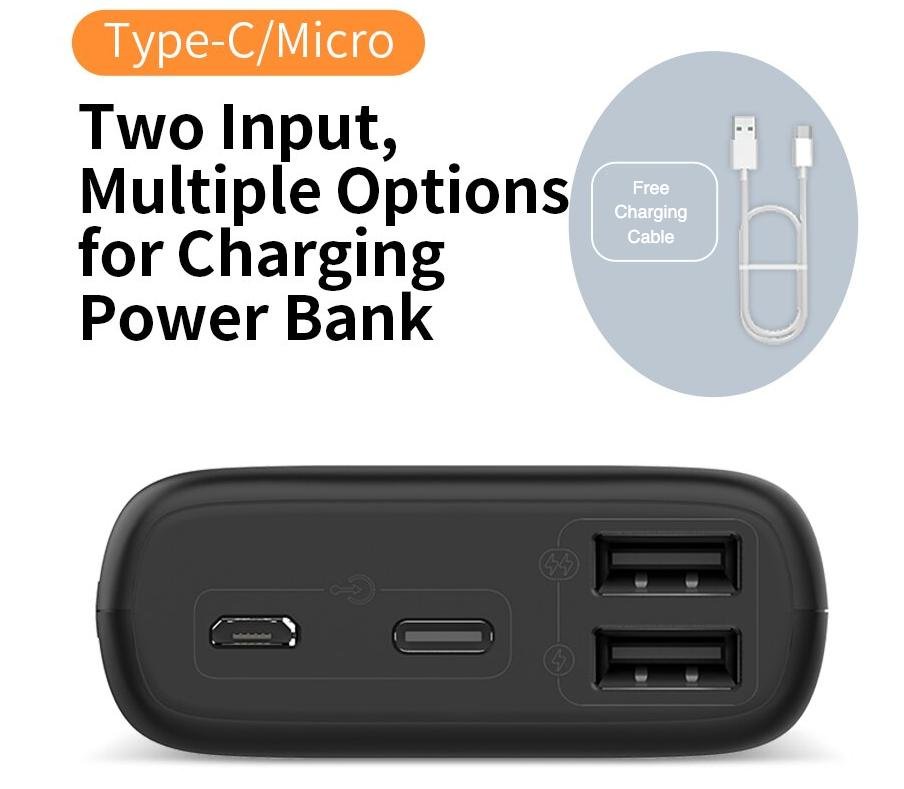 10000 mAh Portable Double USB Power Bank