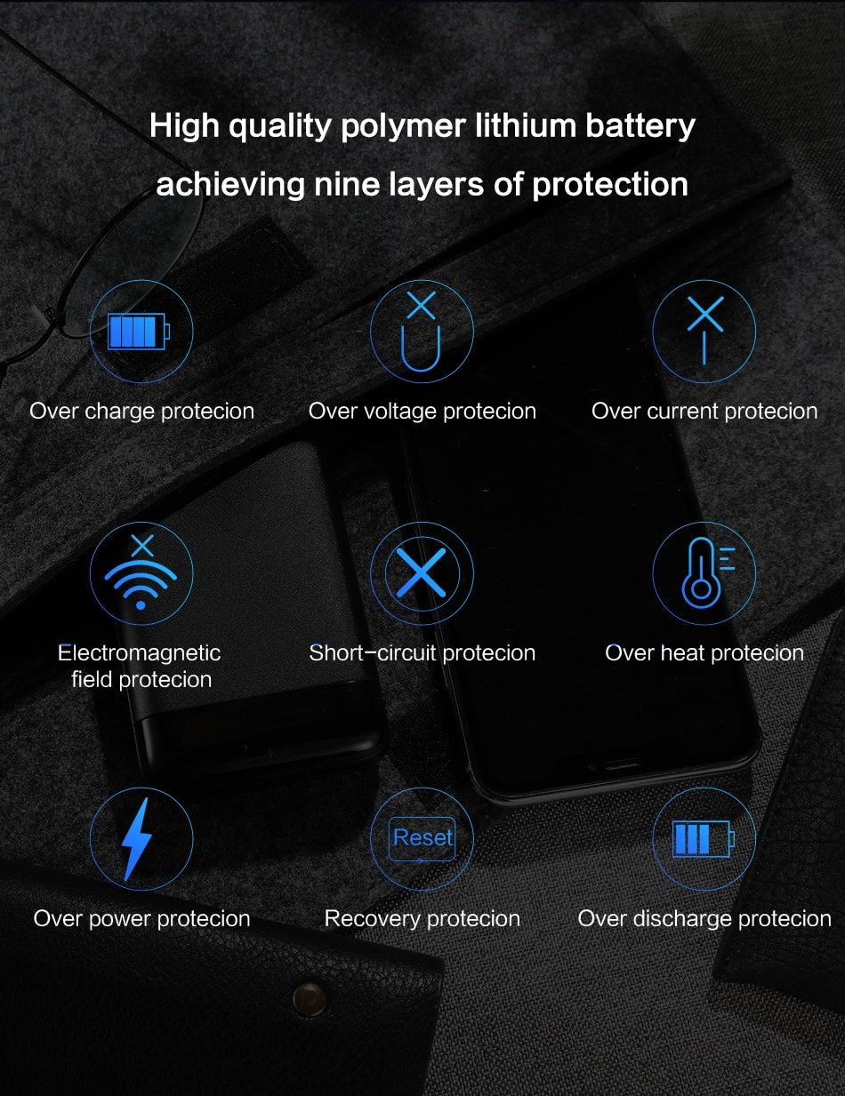 10000 mAh Compact Design Power Bank