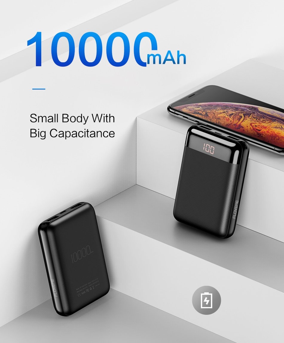 10000 mAh Compact Design Power Bank