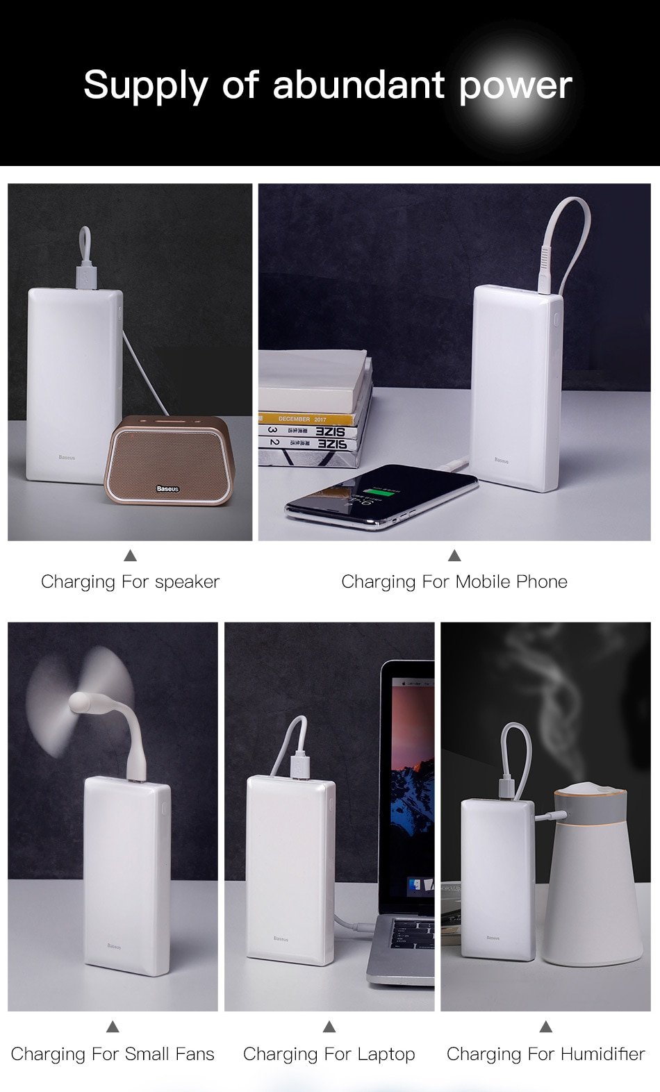 30000 mAh Dual USB Power Bank