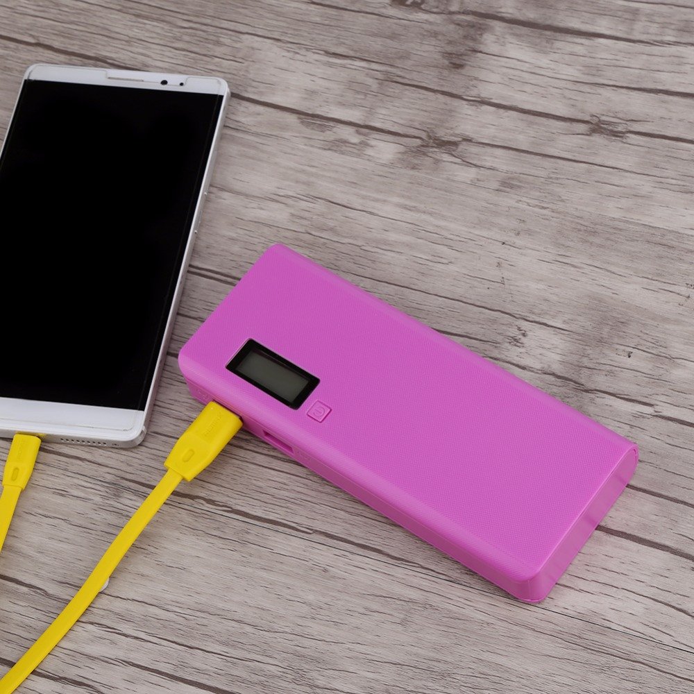 Portable DIY Battery LCD Display Power Bank