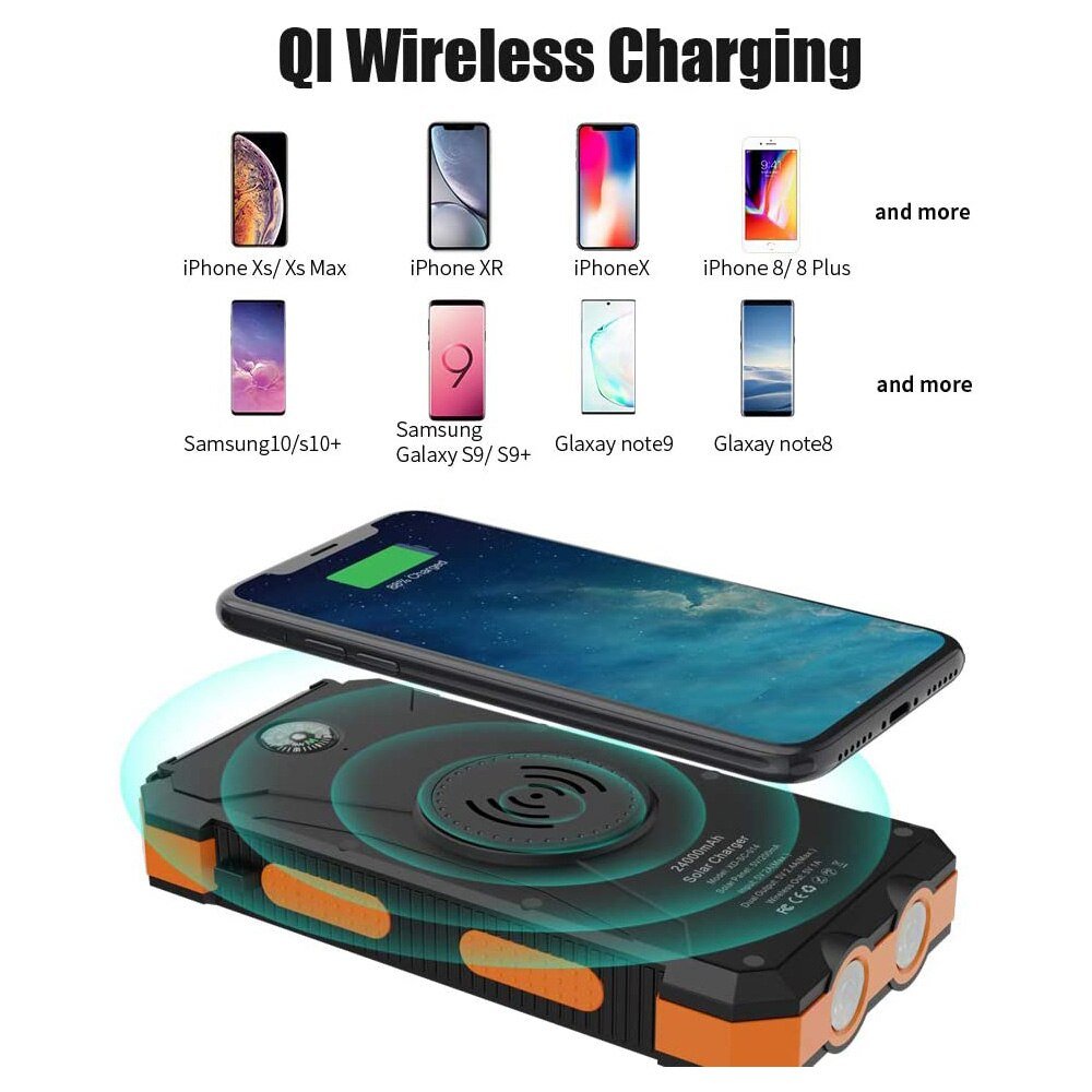 Waterproof Solar Power Bank Charger
