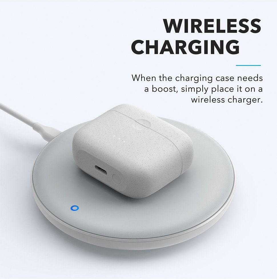 Black / White Wireless Earbuds with 4 Mics