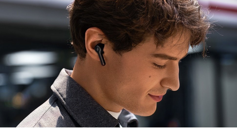 Black / White Wireless Earbuds with 4 Mics